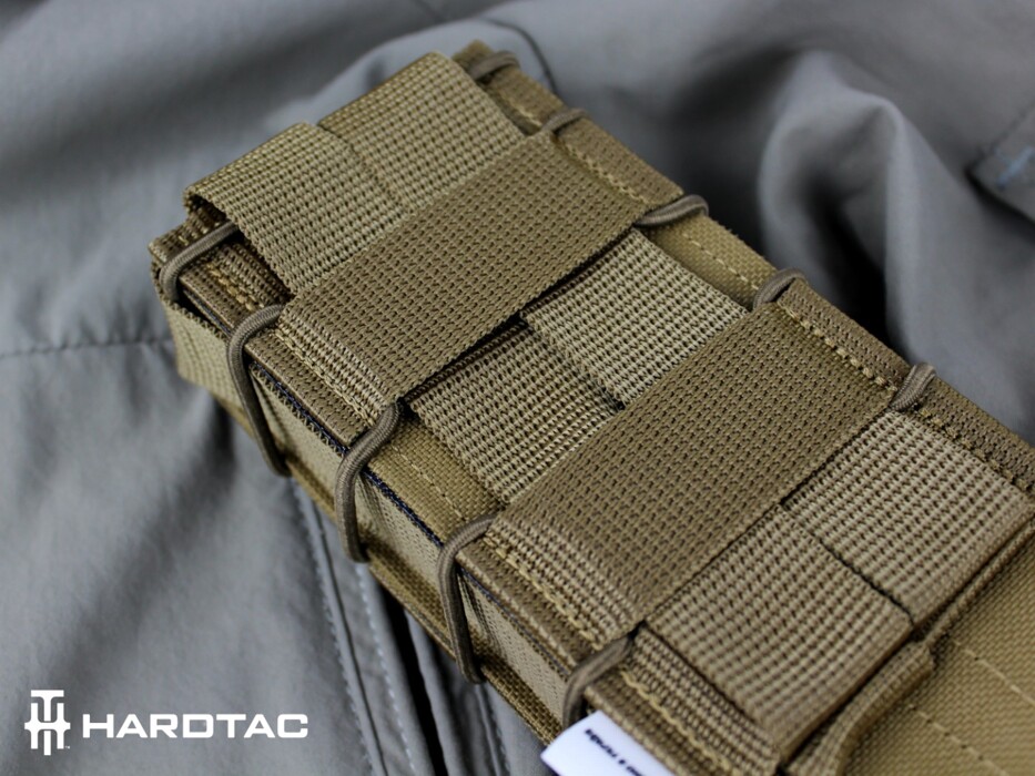 Подсумок фаст для магазинов AK/M4 Cordura Coyote [Hardtac] фото 8