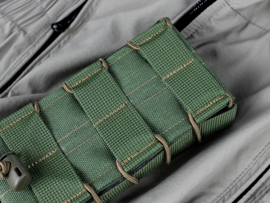 Подсумок фаст для магазинов AK/M4 Cordura Olive [Hardtac] фото 8
