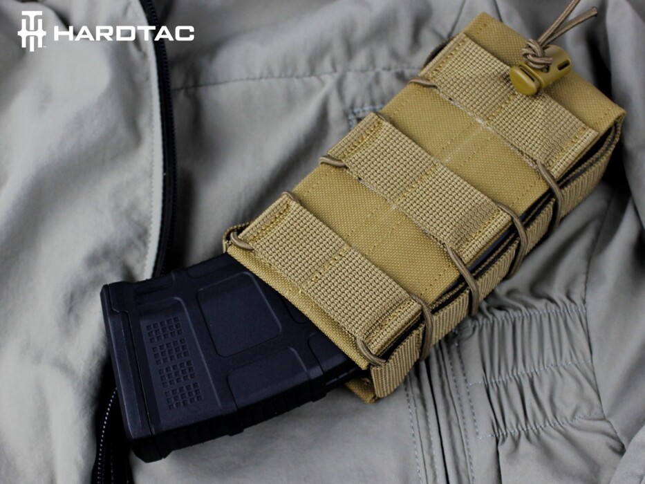 Подсумок фаст для магазинов AK/M4 Cordura Coyote [Hardtac] фото 5
