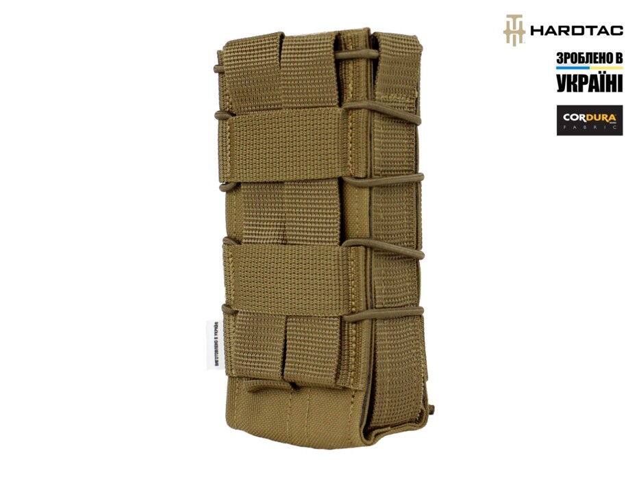 Подсумок фаст для магазинов AK/M4 Cordura Coyote [Hardtac] фото 3