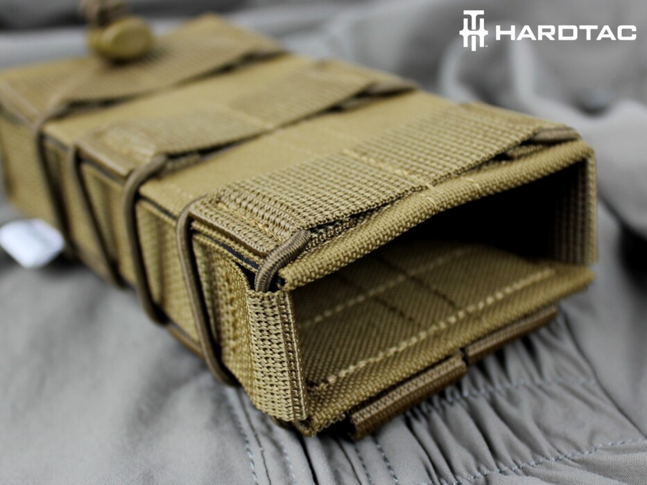 Подсумок фаст для магазинов AK/M4 Cordura Coyote [Hardtac] фото 14