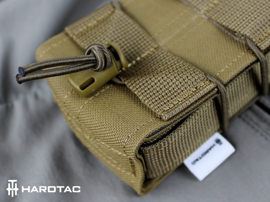 Подсумок фаст для магазинов AK/M4 Cordura Coyote [Hardtac] фото 12