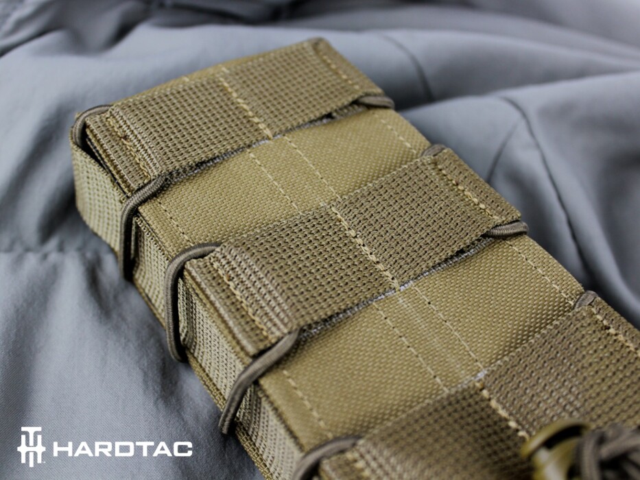 Подсумок фаст для магазинов AK/M4 Cordura Coyote [Hardtac] фото 10