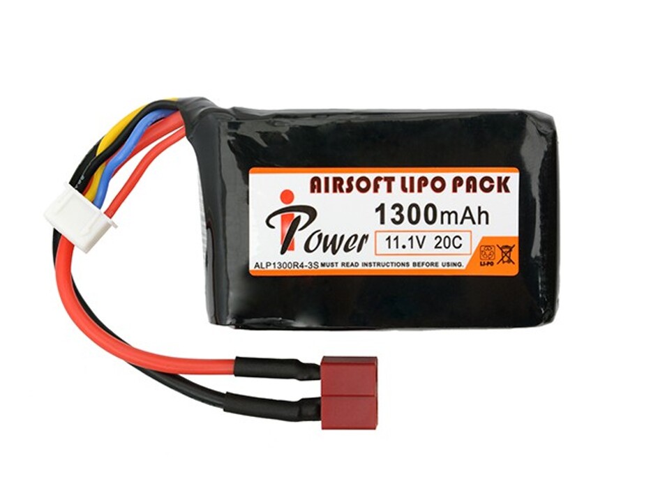 АКБ Li-Po 1300mAh 11,1V 20C т-конектор [IPower] фото 1