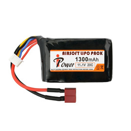 АКБ Li-Po 1300mAh 11,1V 20C т-конектор [IPower]