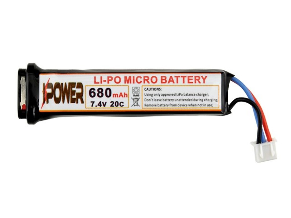 Аккумулятор AEP Battery Li-Po 680mAh 7,4V 20C Micro [IPower] фото 1