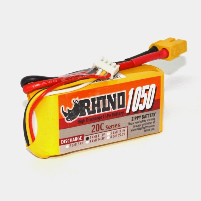 АКБ Rhino LiPo 11.1v 1050mAh 20C фото 2