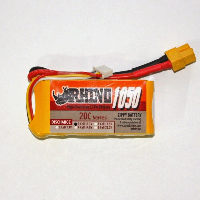 АКБ Rhino LiPo 11.1v 1050mAh 20C фото 4