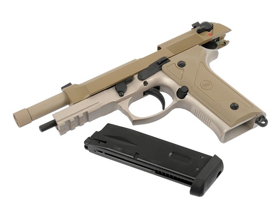 Пістолет Beretta SR9A3 (Green gas/CO2) Full Metal Tan SRC фото 8