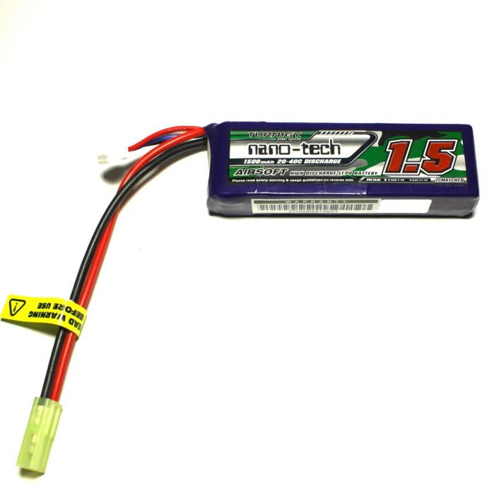АКБ Turnigy LiPo 11.1v 1500mAh 20-40C фото 2