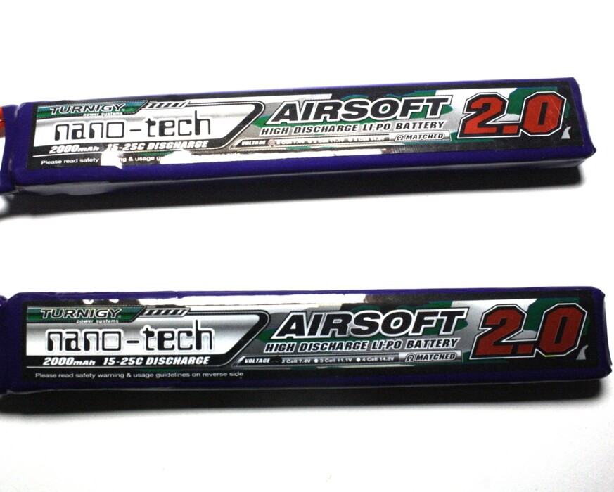 АКБ Turnigy LiPo 7.4v 2000mAh 15-25C нунчаки фото 3