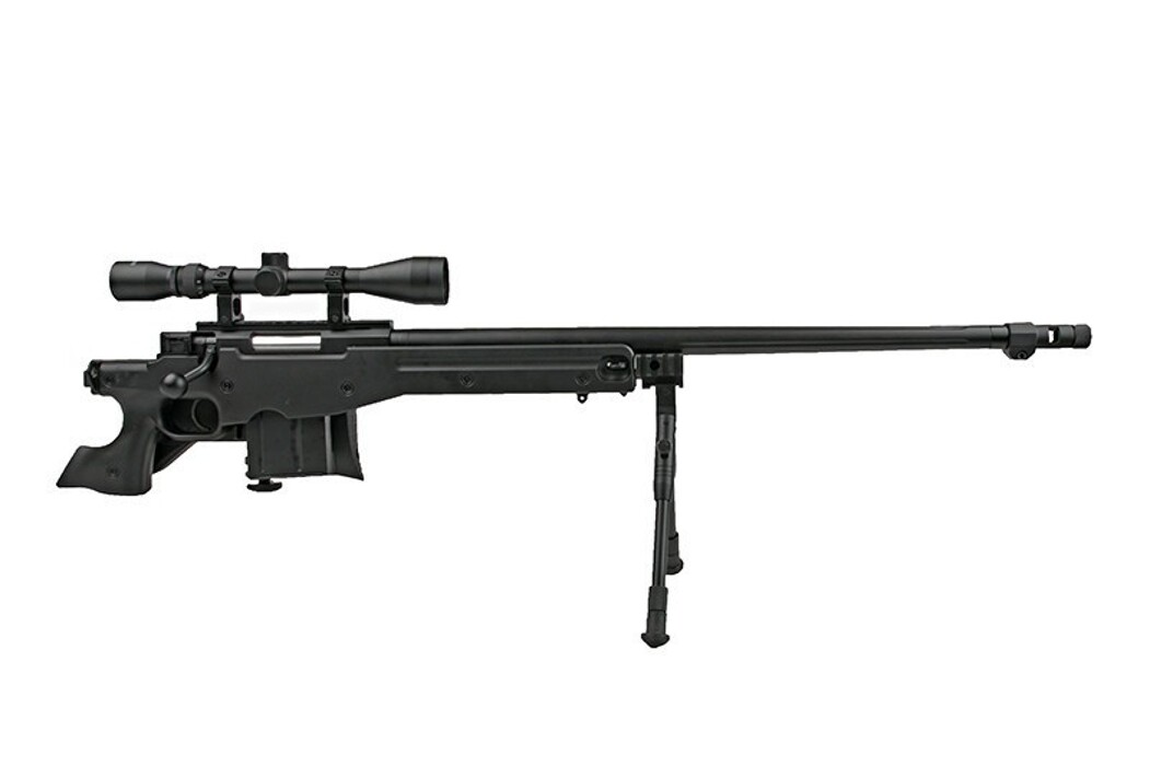 Снайперская винтовка L96 MB4403D с оптикой и сошками [WELL] фото 6