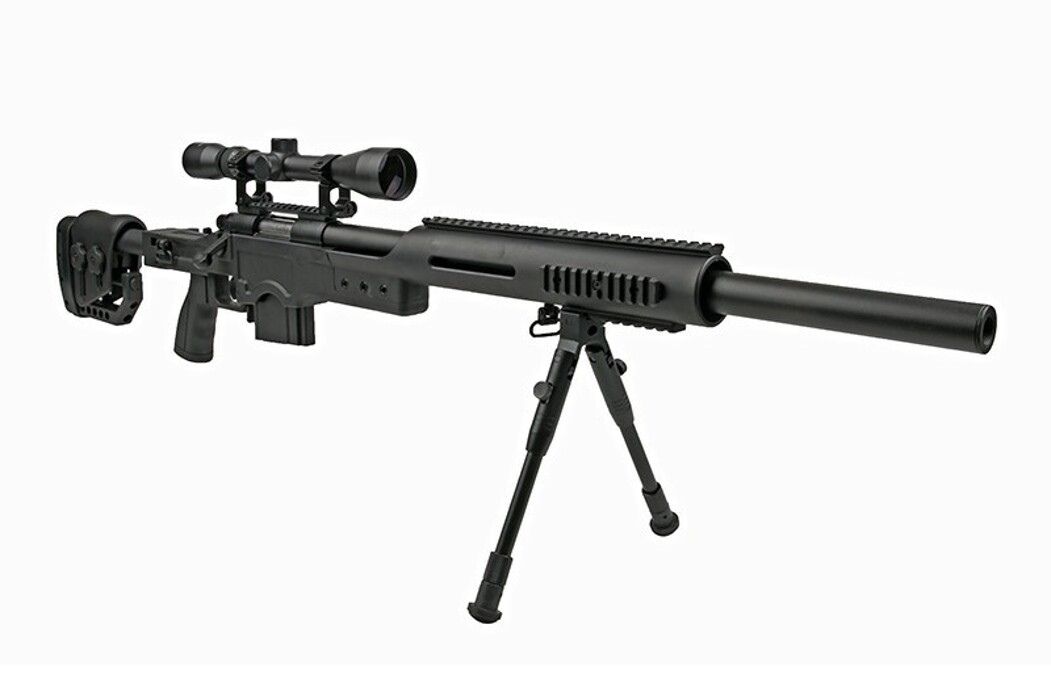 Снайперська гвинтівка L96 MB4410D з оптикою і сошками WELL фото 5