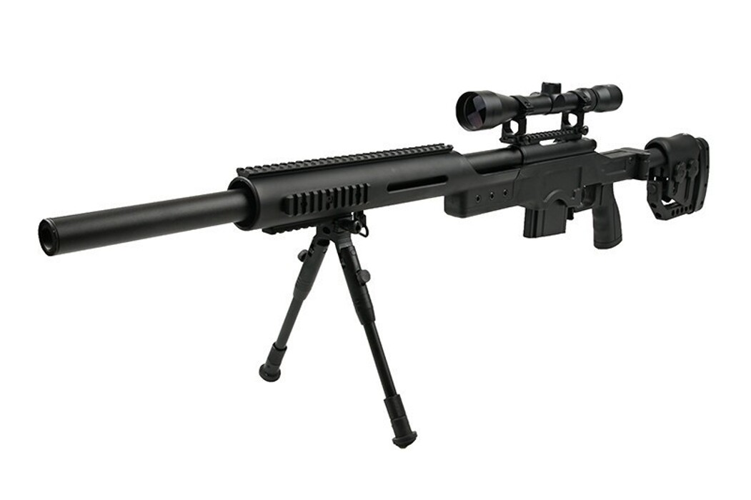 Снайперська гвинтівка L96 MB4410D з оптикою і сошками WELL фото 2