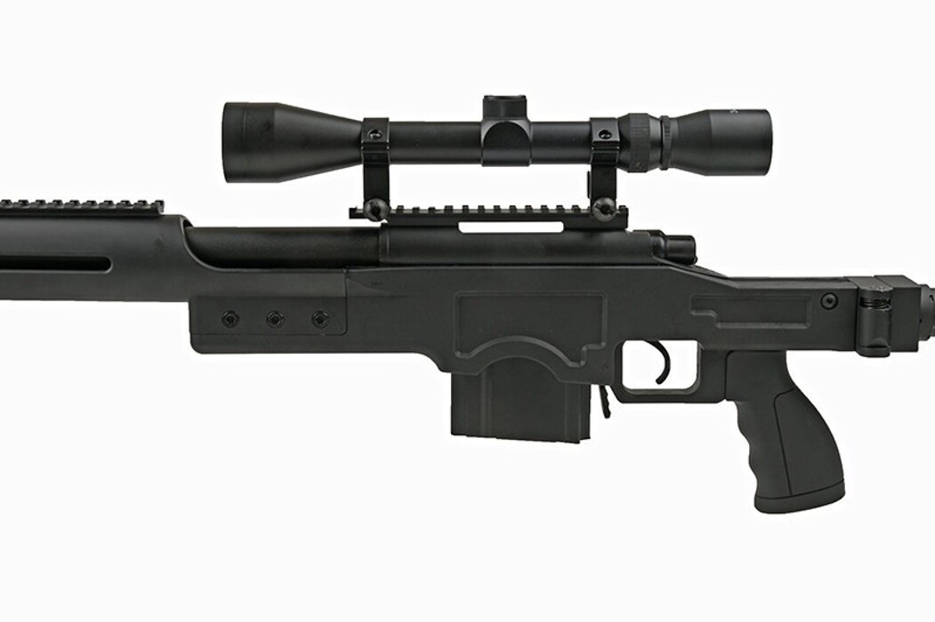 Снайперська гвинтівка L96 MB4410D з оптикою і сошками WELL фото 8