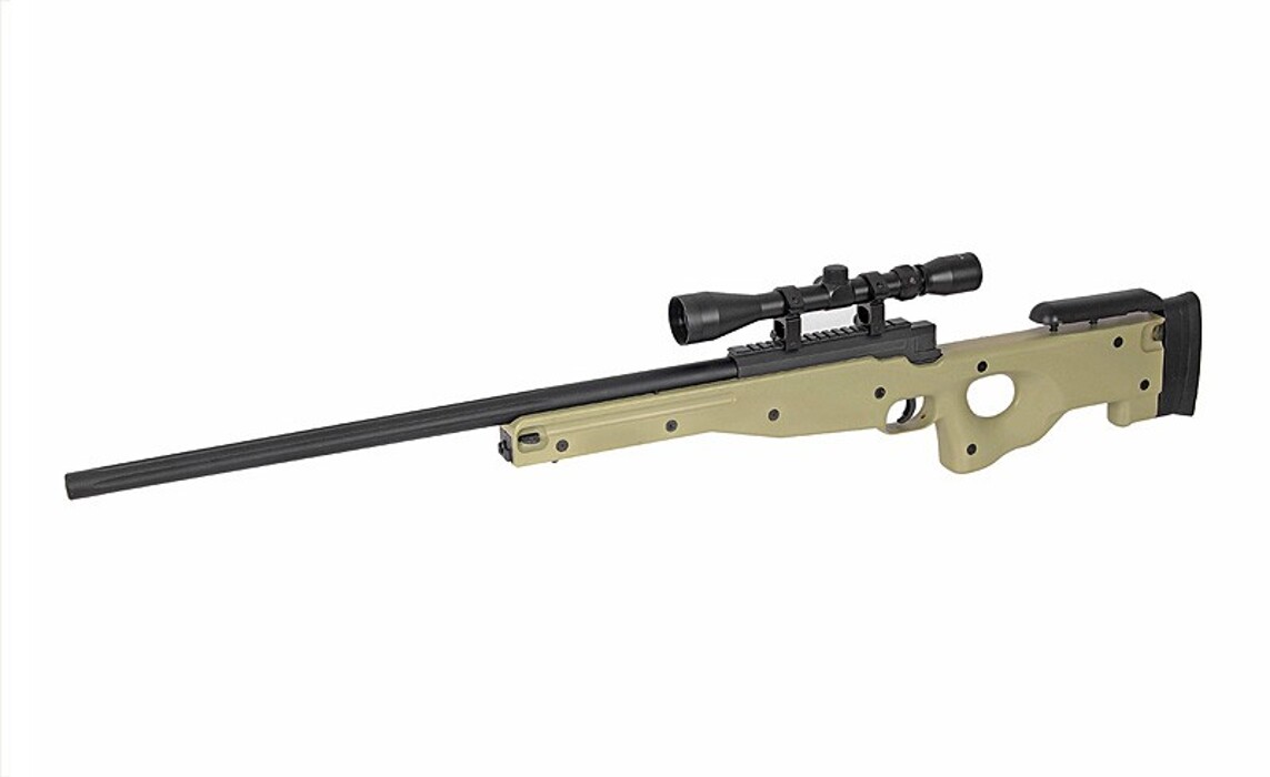 Снайперская винтовка L96A1 MB01/08 fluted barrel - койот [WELL] фото 12