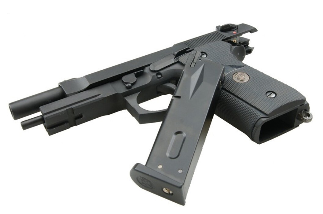Пістолет Beretta M9 Marine GBB Black Full Metal [WE] фото 11