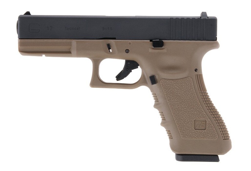 Пистолет Glock 17 Gen3. WE Metal Tan Green Gas фото 1