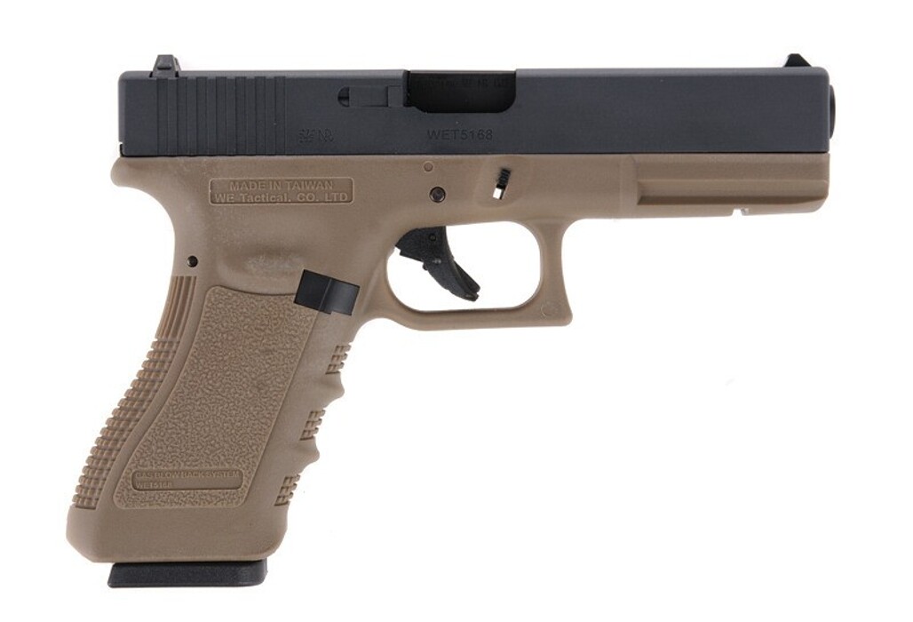 Пистолет Glock 17 Gen3. WE Metal Tan Green Gas фото 2