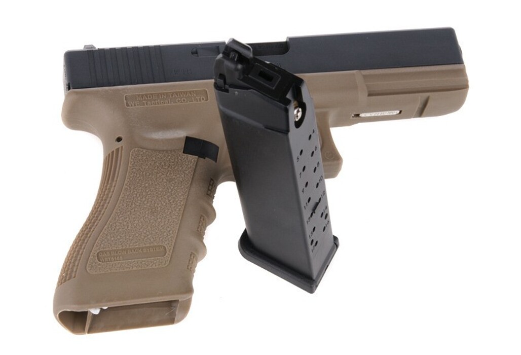 Пистолет Glock 17 Gen3. WE Metal Tan Green Gas фото 5