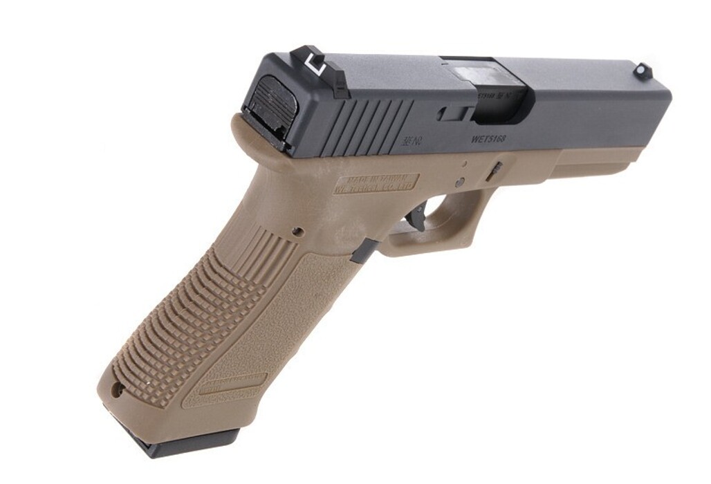 Пистолет Glock 17 Gen3. WE Metal Tan Green Gas фото 6