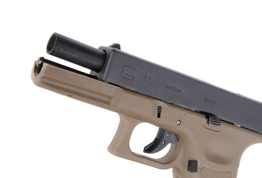 Пистолет Glock 17 Gen3. WE Metal Tan Green Gas фото 7
