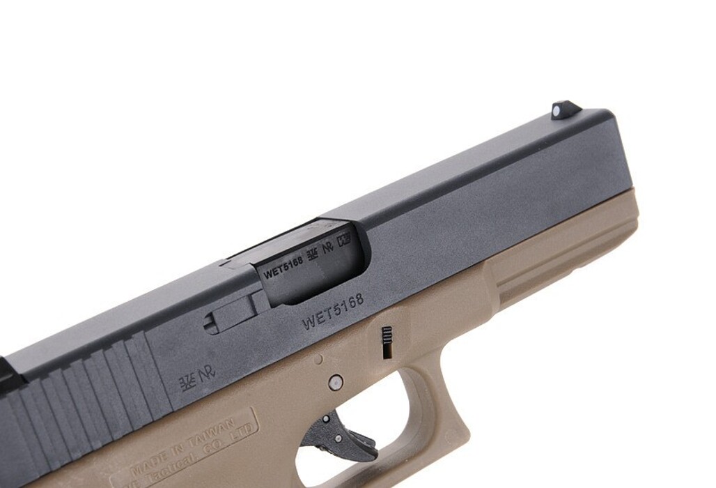 Пистолет Glock 17 Gen3. WE Metal Tan Green Gas фото 8