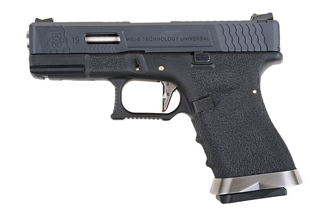 Пистолет Glock 19 Force pistol T5 WE Metal Black Green Gas фото 1