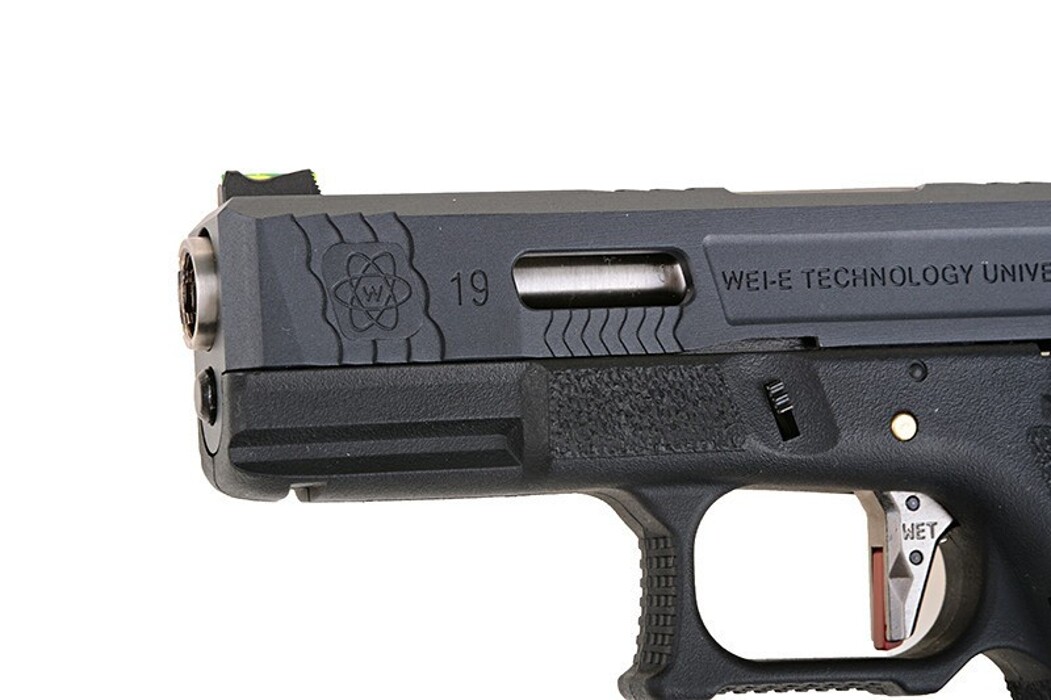 Пистолет Glock 19 Force pistol T5 WE Metal Black Green Gas фото 2