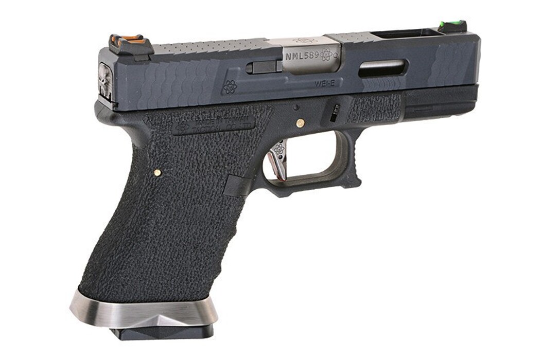 Пистолет Glock 19 Force pistol T5 WE Metal Black Green Gas фото 7