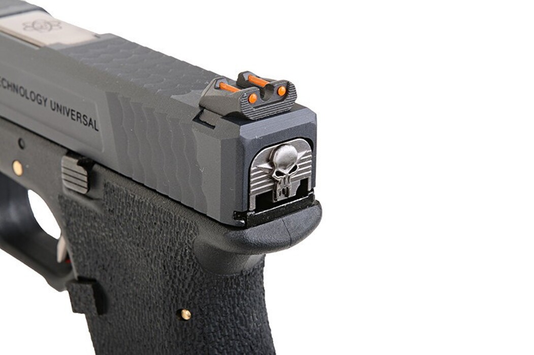 Пистолет Glock 19 Force pistol T5 WE Metal Black Green Gas фото 8