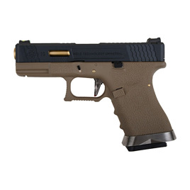 Пистолет Glock 19 Force pistol T6 WE Metal Black Green Gas