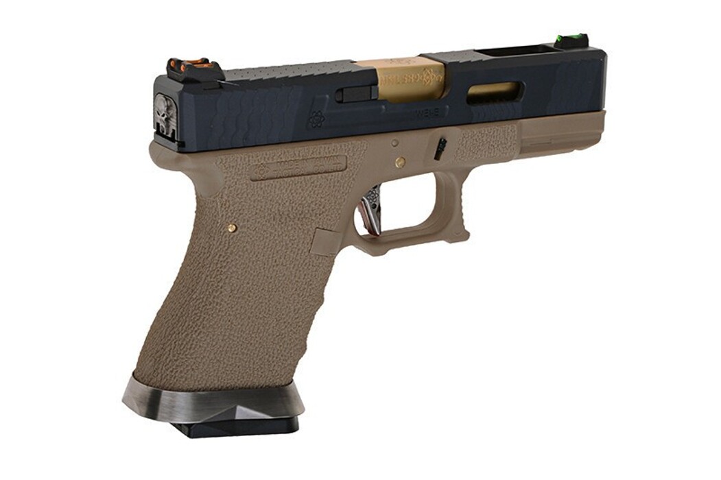 Пистолет Glock 19 Force pistol T6 WE Metal Black Green Gas фото 7