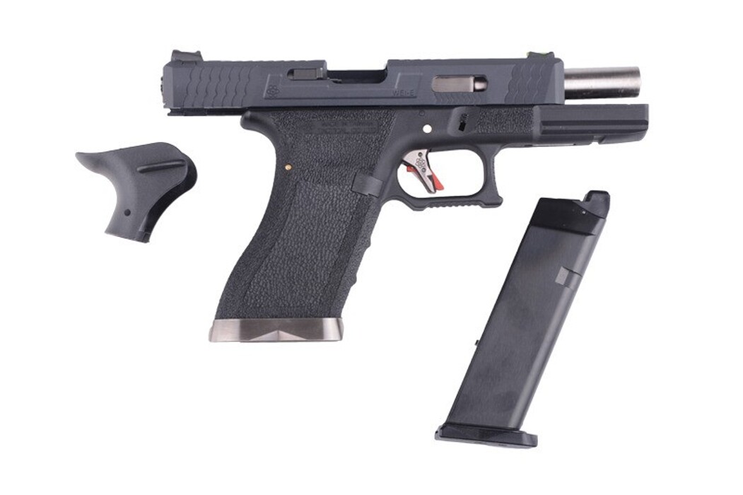 Пистолет Glock 17 Gen4. Force Pistol WE Metal Green Gas фото 14