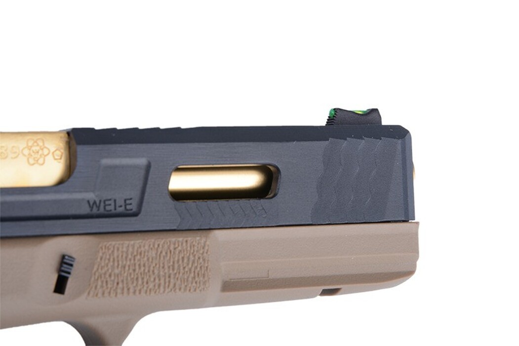 Пістолет Glock 17 Force pistol WE Metal Tan GBB фото 11