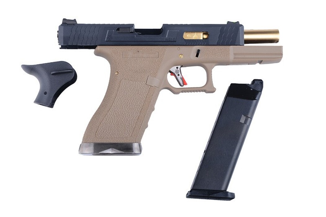 Пістолет Glock 17 Force pistol WE Metal Tan GBB фото 12
