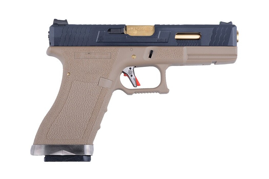 Пістолет Glock 17 Force pistol WE Metal Tan GBB фото 2