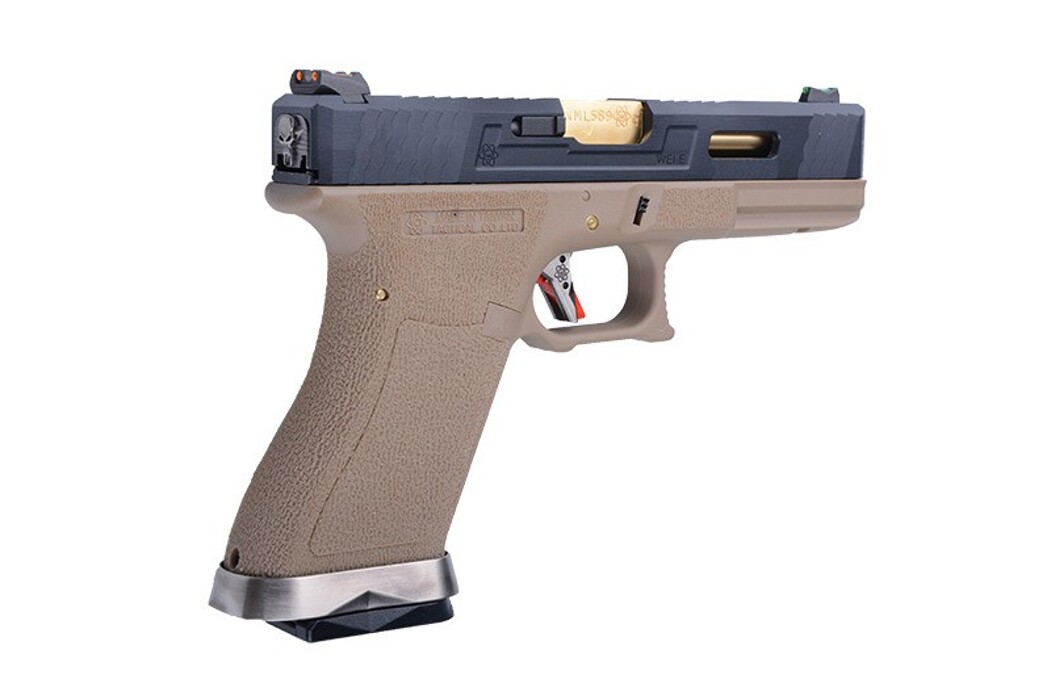 Пістолет Glock 17 Force pistol WE Metal Tan GBB фото 3