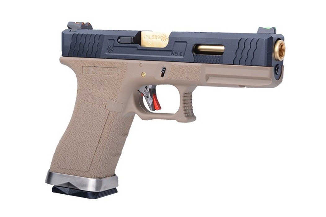 Пістолет Glock 17 Force pistol WE Metal Tan GBB фото 5