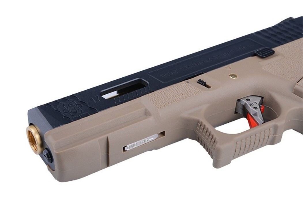 Пістолет Glock 17 Force pistol WE Metal Tan GBB фото 7