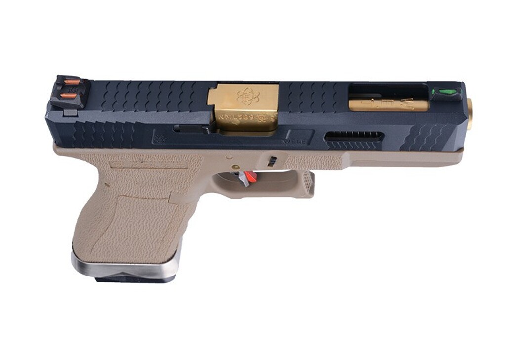 Пістолет Glock 17 Force pistol WE Metal Tan GBB фото 8