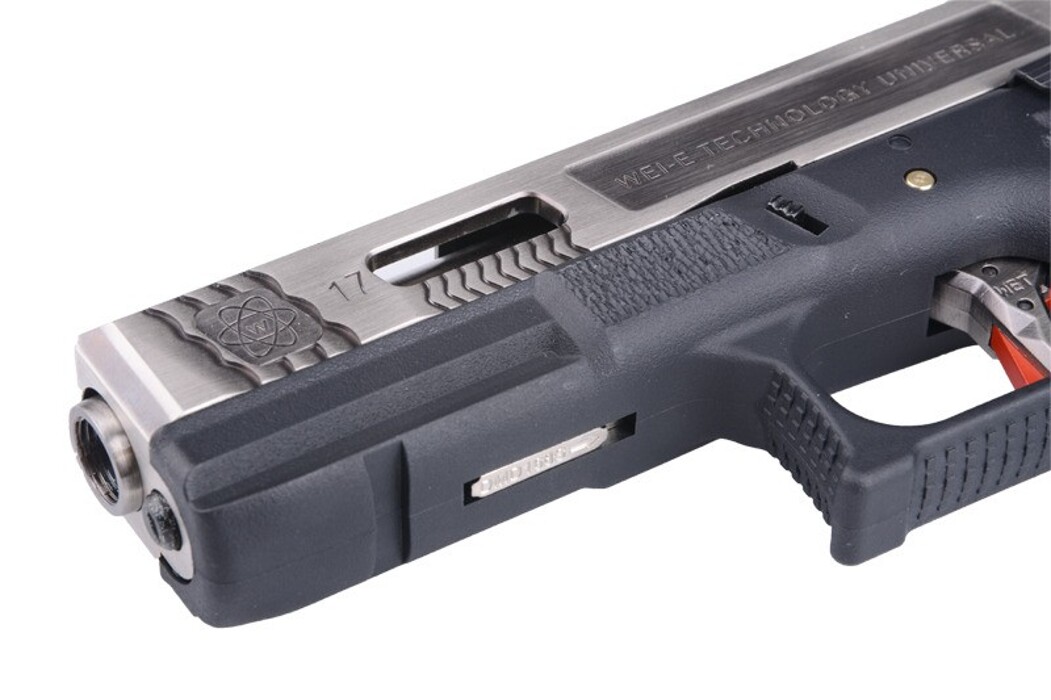 Пістолет Glock 17 Force Metal Blk-Silver GBB [WE] фото 9