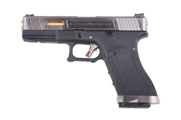 Пистолет Glock 17 Force Metal Blk-Silver-Gold GBB [WE]