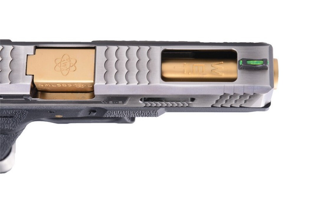 Пистолет Glock 17 Force Metal Blk-Silver-Gold GBB [WE] фото 11