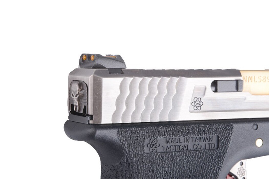 Пистолет Glock 17 Force Metal Blk-Silver-Gold GBB [WE] фото 7