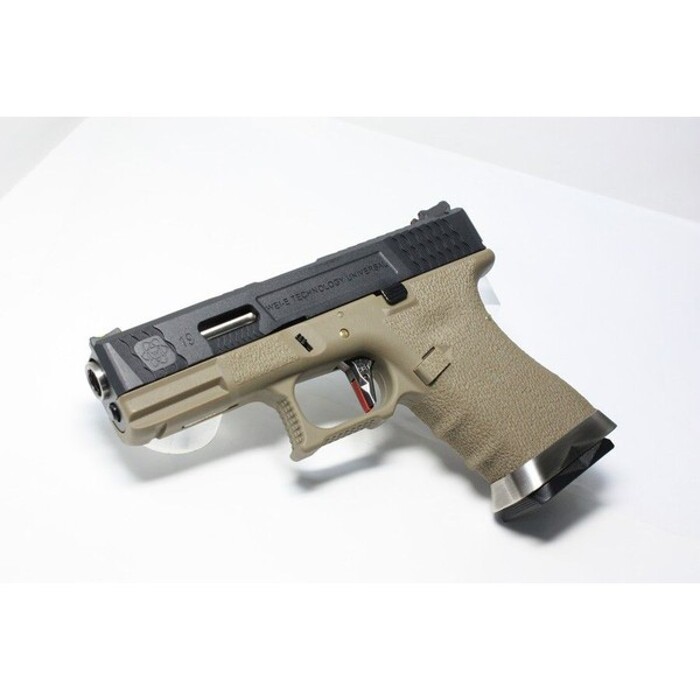 Пистолет Glock 19 Force pistol T2 WE Metal Black Green Gas фото 8