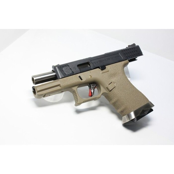 Пистолет Glock 19 Force pistol T2 WE Metal Black Green Gas фото 7
