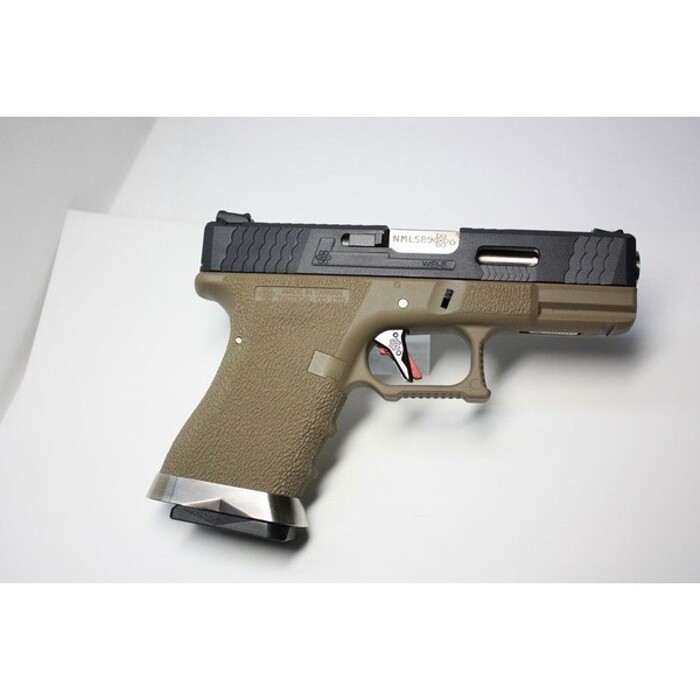 Пистолет Glock 19 Force pistol T2 WE Metal Black Green Gas фото 4