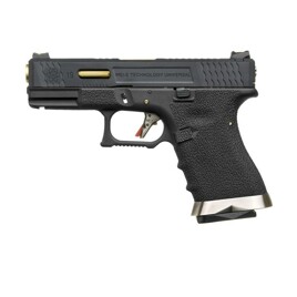 Пистолет Glock 19 Force pistol T1 WE Metal Black Green Gas