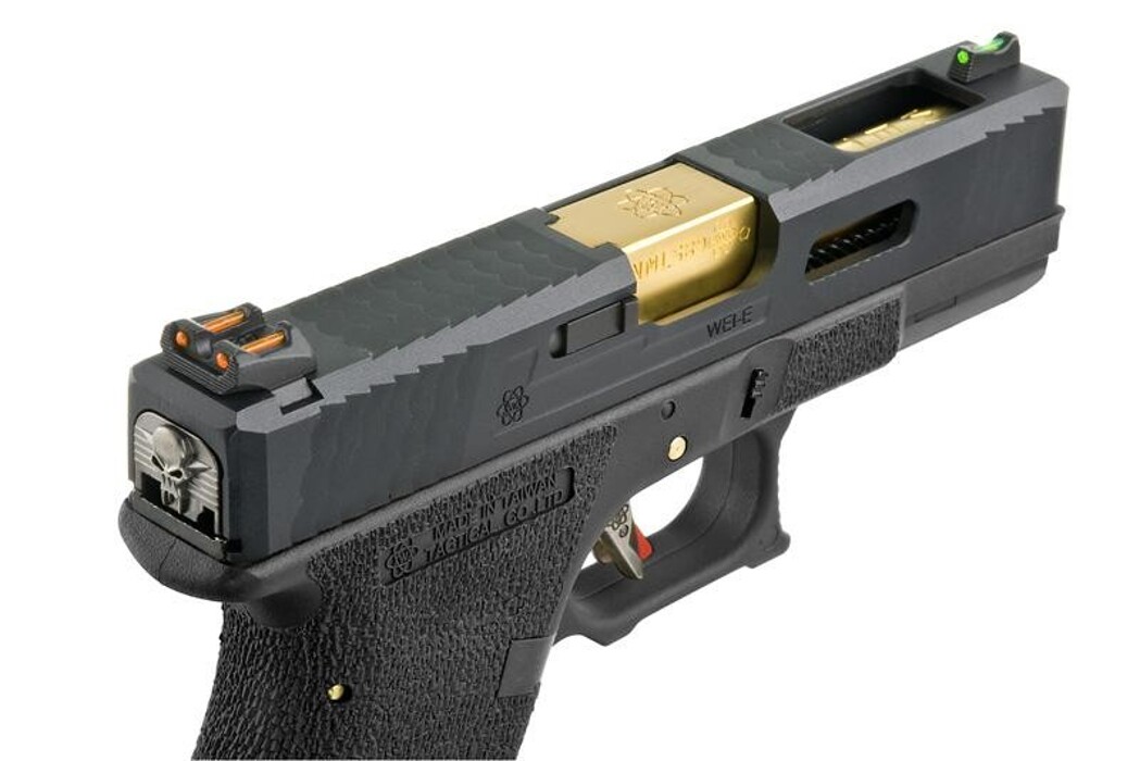Пистолет Glock 19 Force pistol T1 WE Metal Black Green Gas фото 3